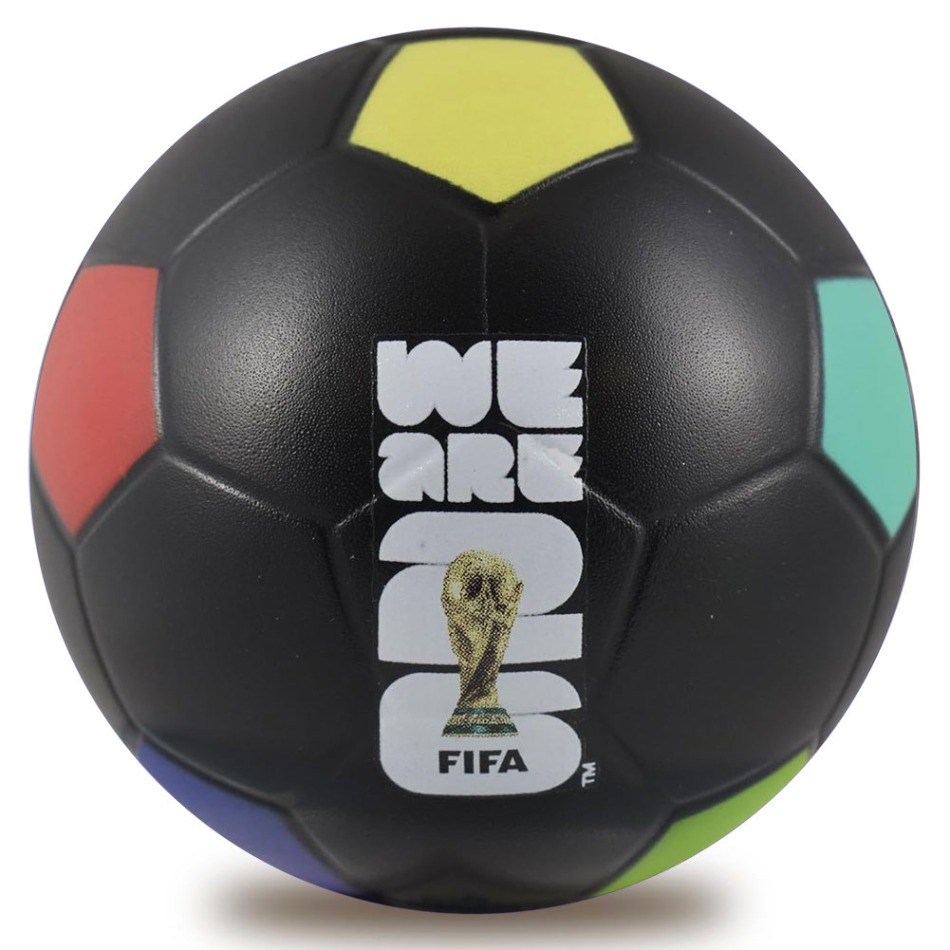 MS 2026 (World Cup) antistresový míč multi coloured design - MS 2026 (World Cup)