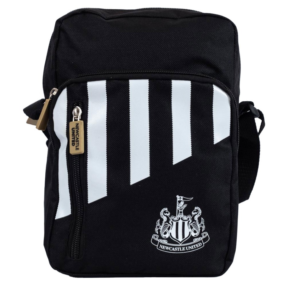 Newcastle United taška na rameno Stripe Shoulder Bag - Newcastle United batohy, tašky, gymsaky