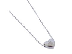 Newcastle United přívěšek na krk Stainless Steel Heart Necklace