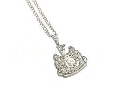 Newcastle United řetízek na krk s&nbsp;přívěškem Silver Plated Pendant & Chain XL