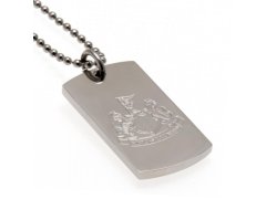 Newcastle United řetízek na krk se psí známkou Engraved Dog Tag & Chain