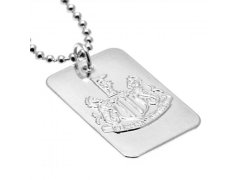 Newcastle United řetízek na krk se psí známkou Silver Plated Dog Tag & Chain