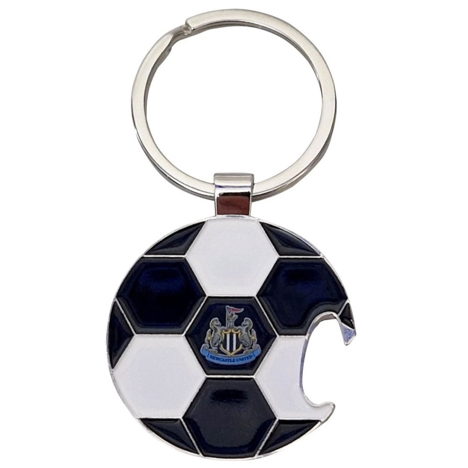 Newcastle United přívěšek s&nbsp;otvírakem Metal Bottle - Newcastle United klíčenky, náramky, šperky