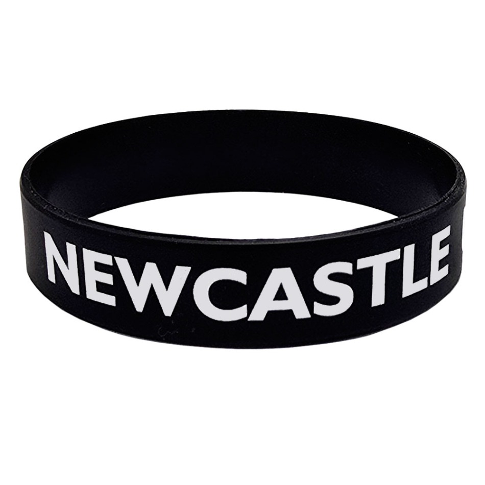 Newcastle United silikonový náramek Wristband - Newcastle United klíčenky, náramky, šperky