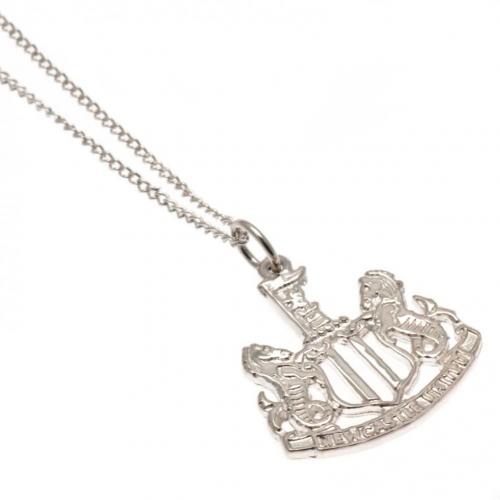 Newcastle United řetízek na krk s&nbsp;přívěškem Sterling Silver Pendant & Chain - Newcastle United klíčenky, náramky, šperky