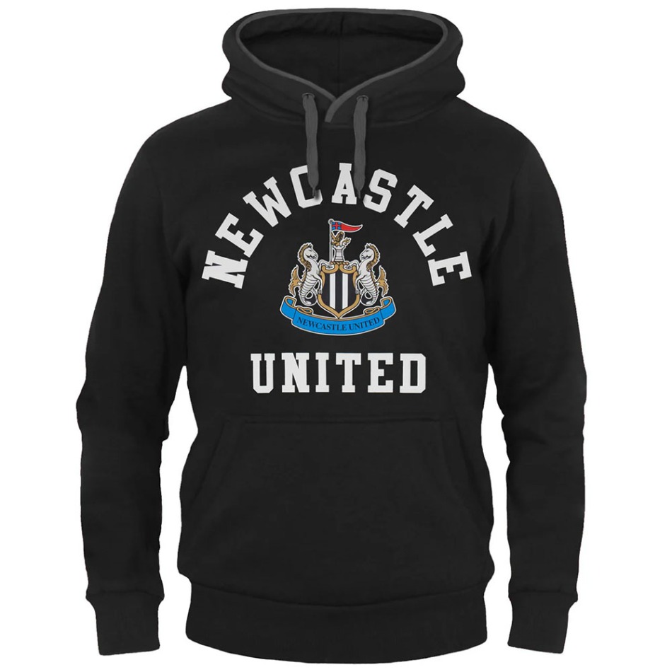 Newcastle United pánská mikina s&nbsp;kapucí Graphic black - Newcastle United mikiny, bundy