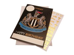Newcastle United narozeninové přání se samolepkami Hope you have a fantastic birthday!