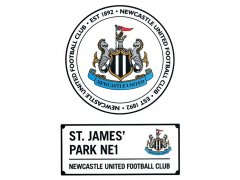 Newcastle United samolepky A4 Car Decal
