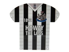 Newcastle United kovová značka Metal Shirt Sign