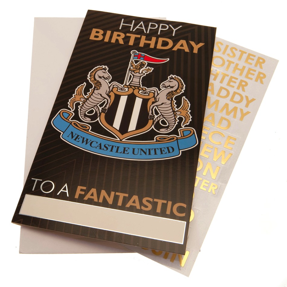 Newcastle United narozeninové přání Have an amazing Day! - Newcastle United ostatní suvenýry