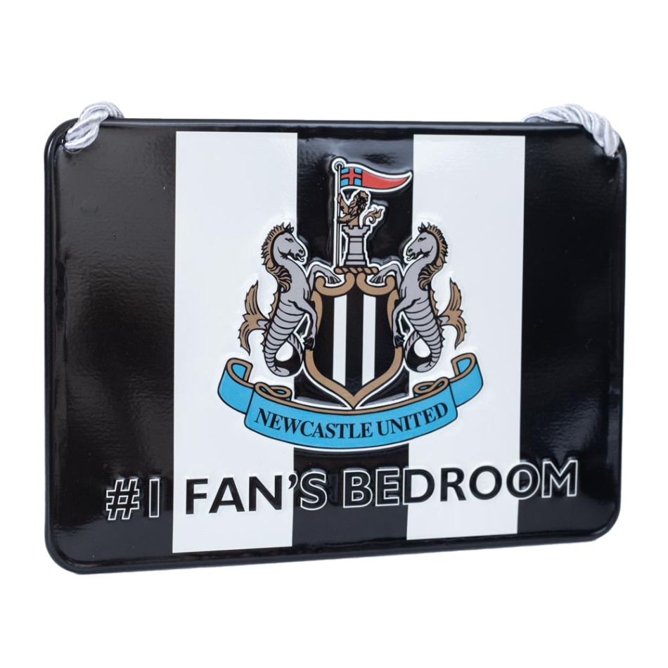Newcastle United cedule na zeď No1 Fan Stripe Bedroom