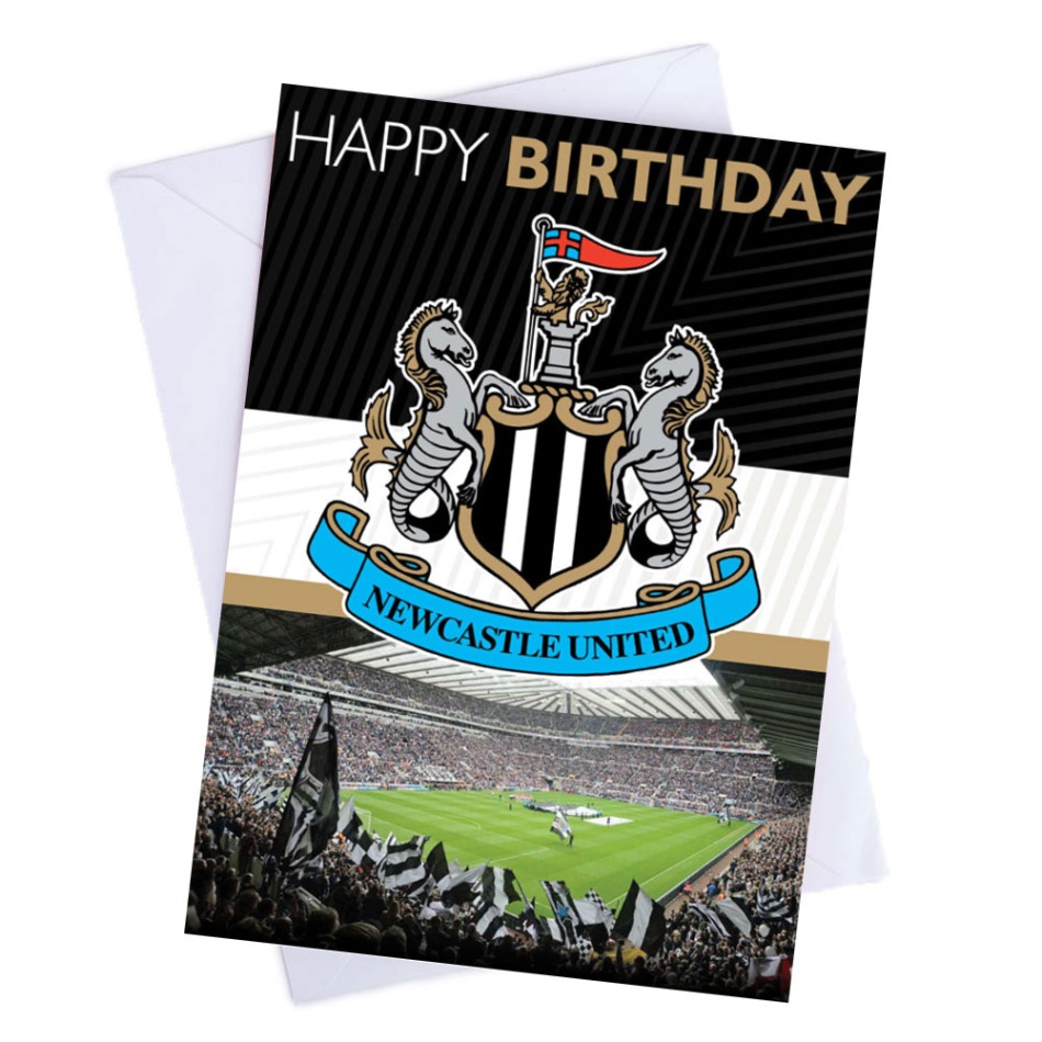 Newcastle United narozeninové přání Musical Blaydon Races