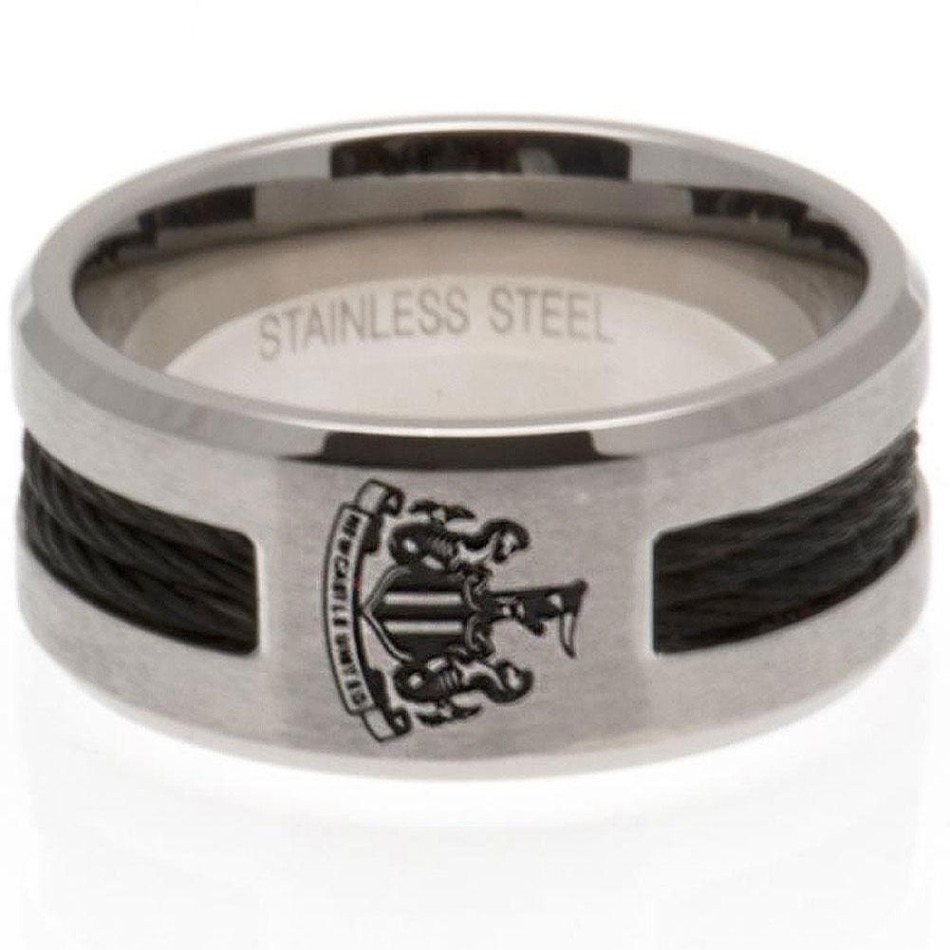 Newcastle United prsten Black Inlay Small