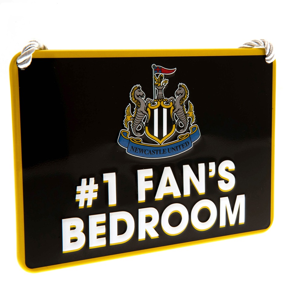 Newcastle United značka do ložnice Bedroom Sign No1 Fan