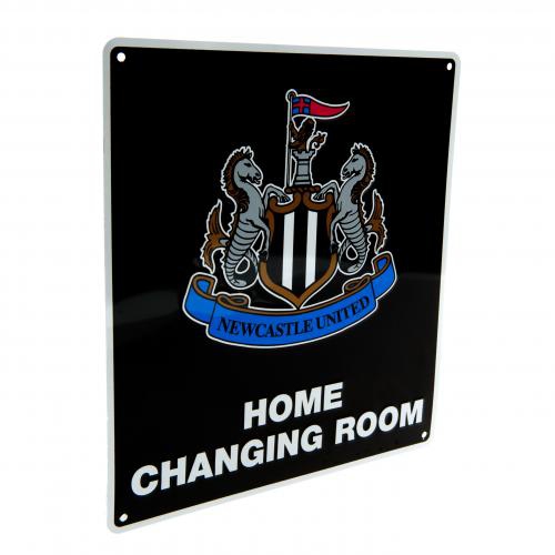 Newcastle United kovová značka Home Changing Room Sign