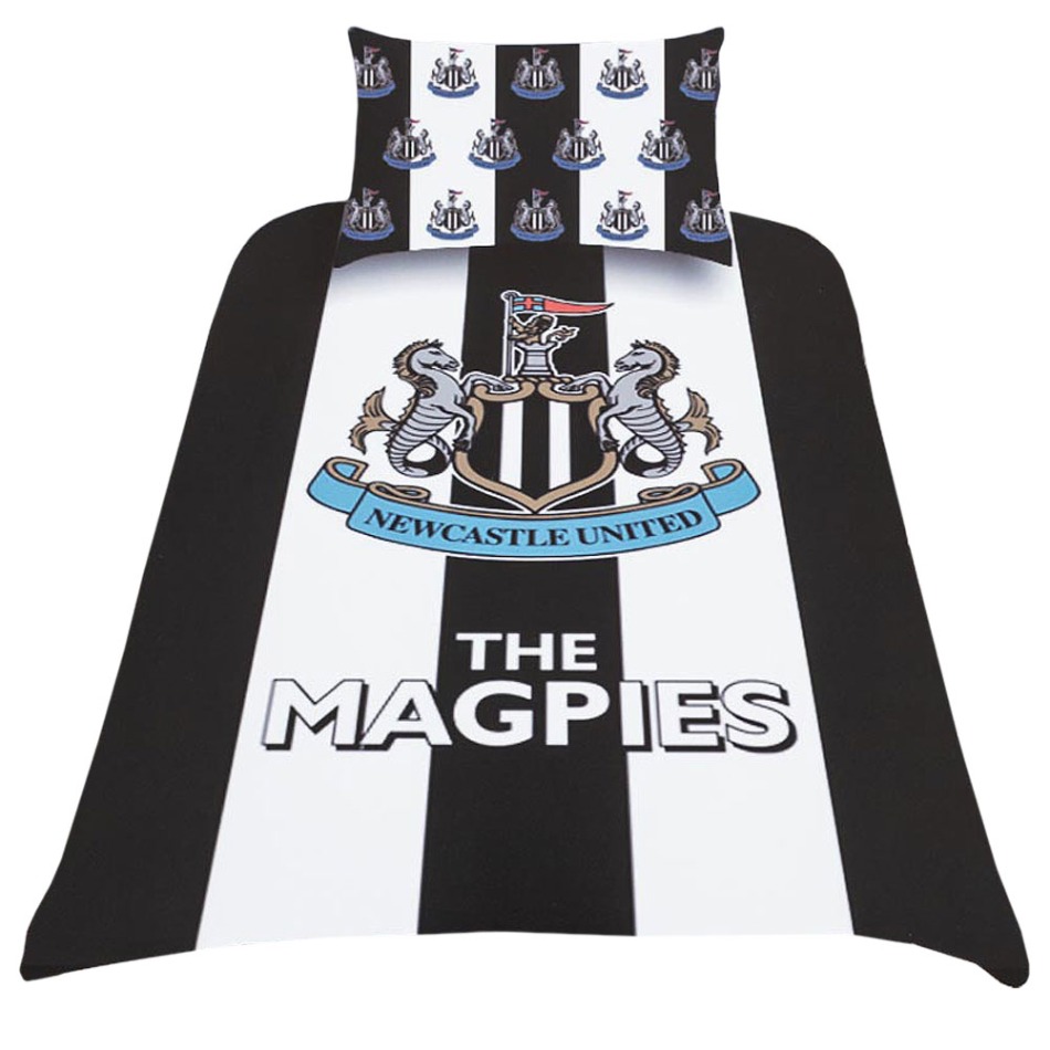 Newcastle United povlečení na jednu postel Stripe design - Newcastle United povlečení, ručníky, deky