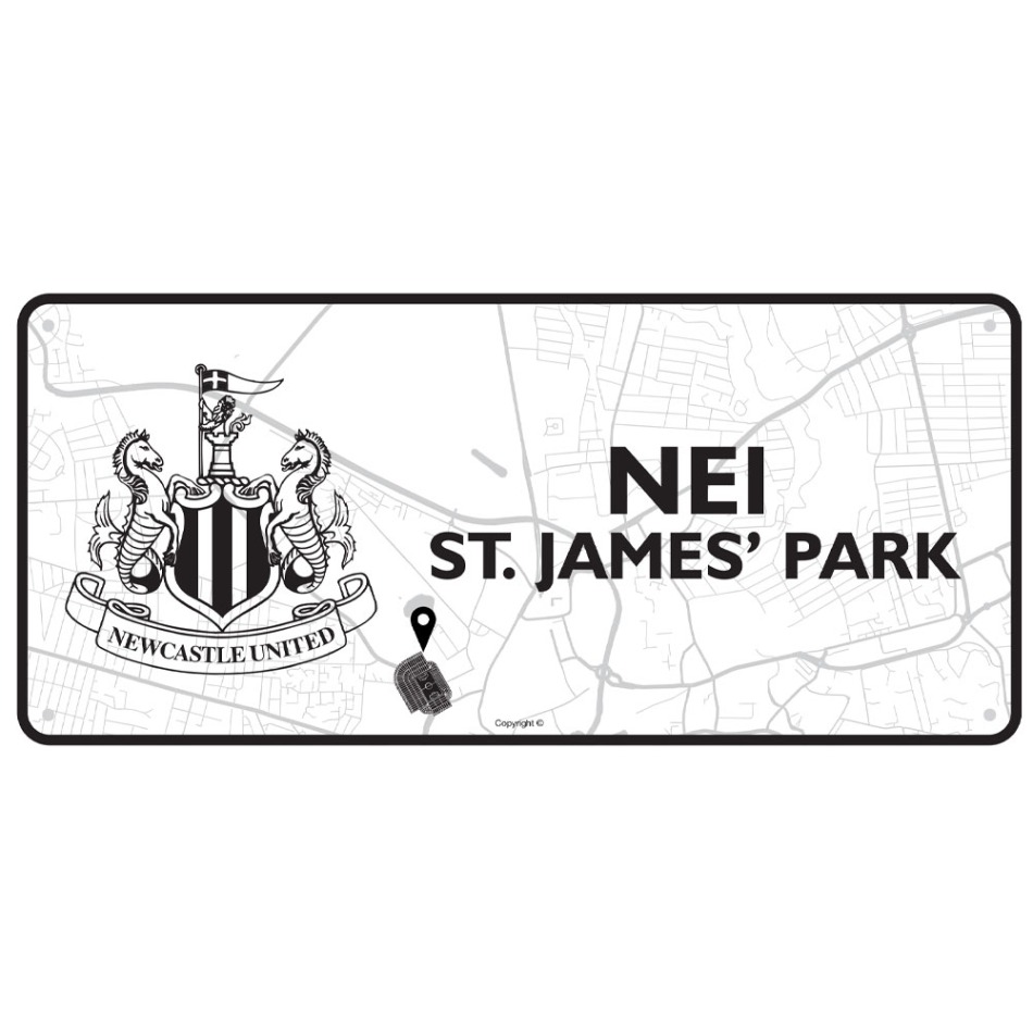 Newcastle United cedule na zeď Route To - Newcastle United vlajky, plakáty