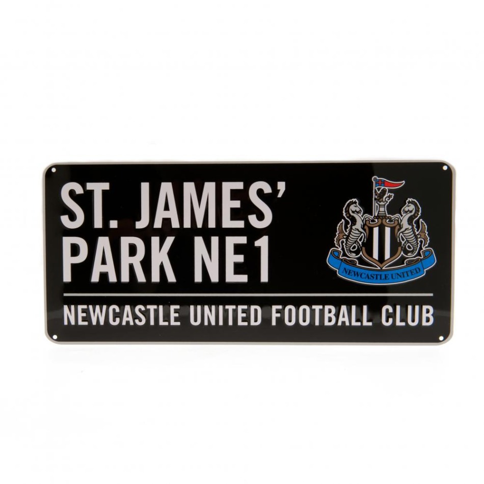 Newcastle United cedule na zeď Street Sign BK - Newcastle United vlajky, plakáty