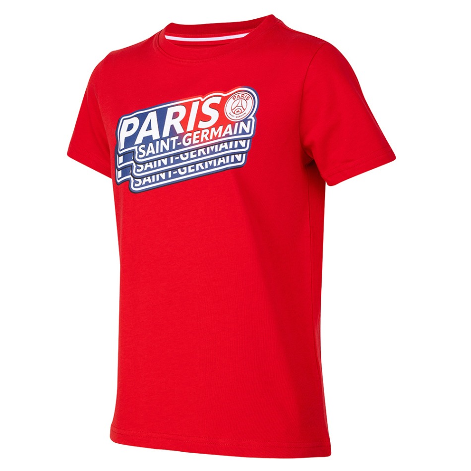 Paris Saint Germain dětské tričko Repeat red - Paris Saint Germain dětské oblečení Paris Saint German