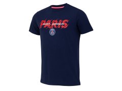 Paris Saint Germain dětské tričko Paris Slogan blue