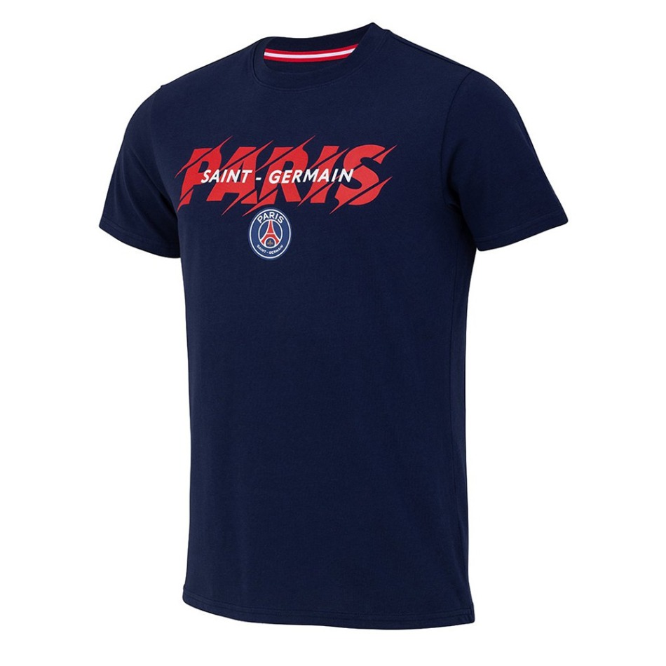 Paris Saint Germain dětské tričko Paris Slogan blue - Paris Saint Germain dětské oblečení