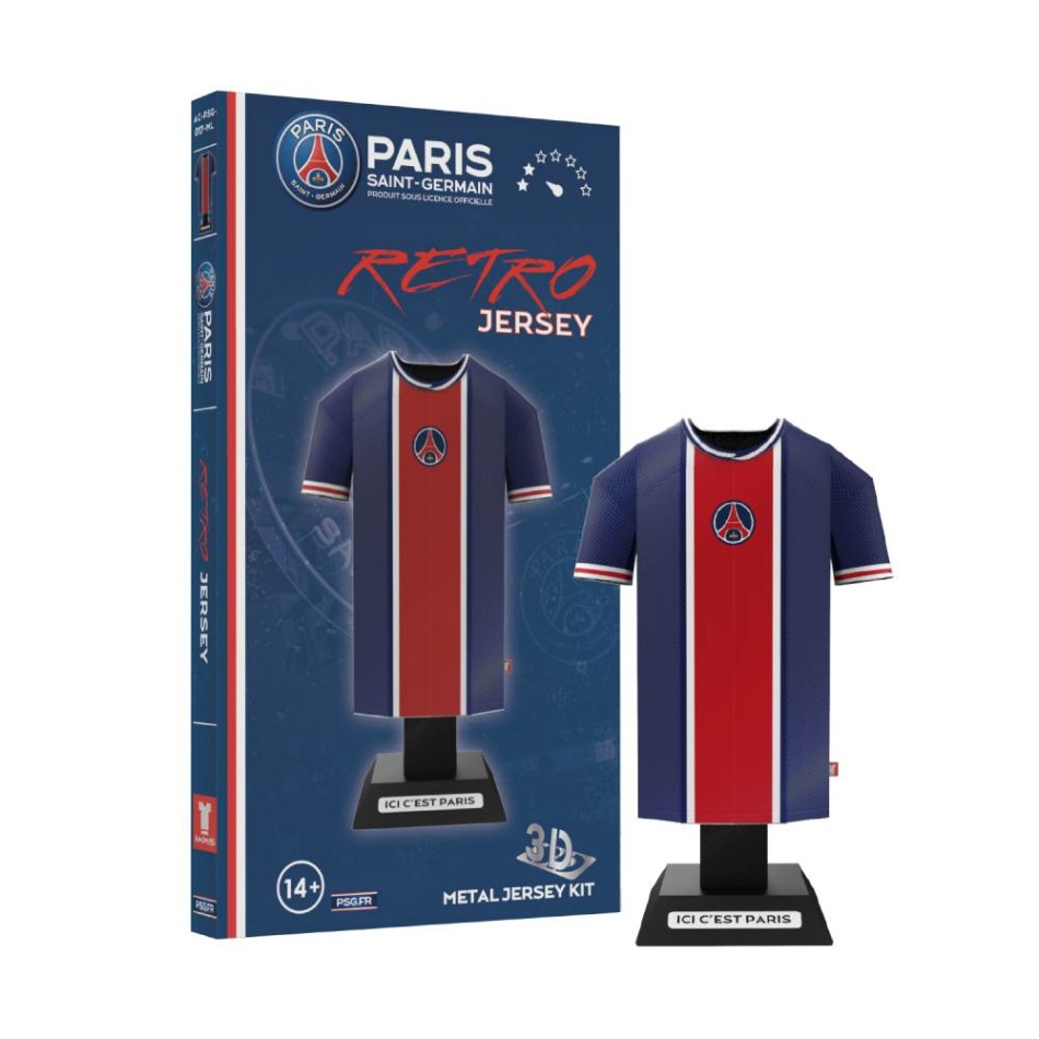 Paris Saint Germain 3D kovový model Retro Jersey Kit - ostatní suvenýry