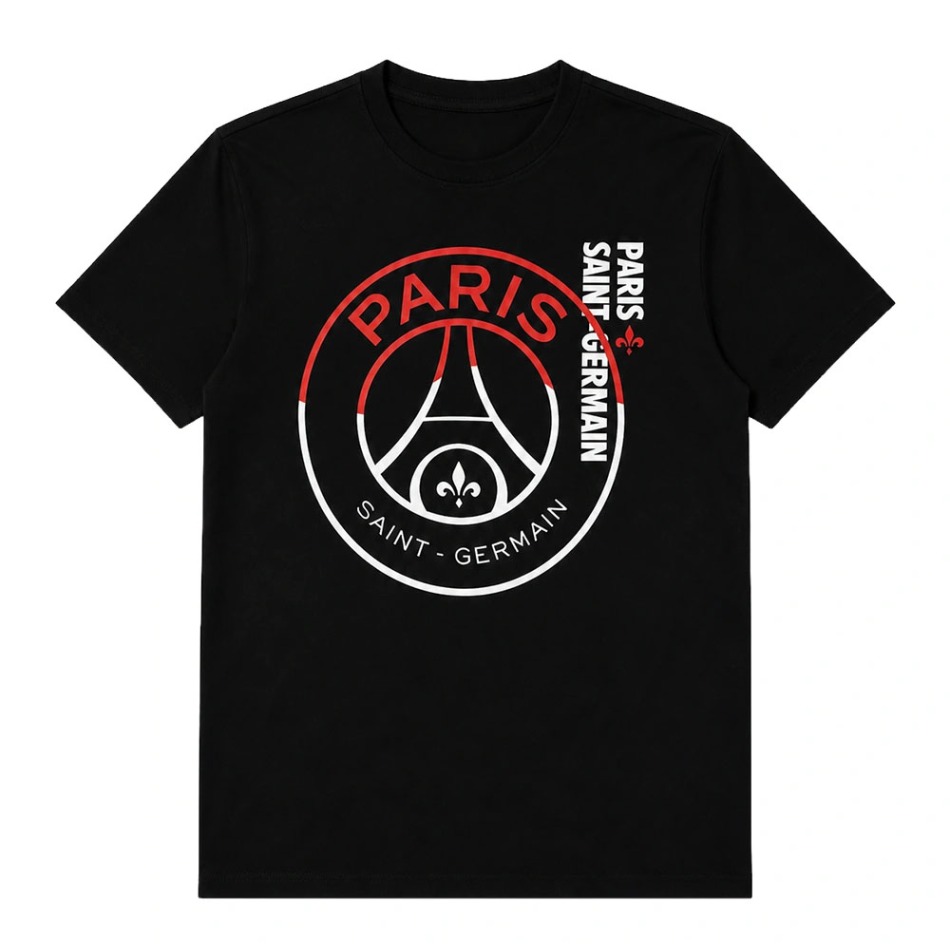 Paris Saint Germain pánské tričko big logo black - Paris Saint Germain trička, polo trička, košile Paris Saint German