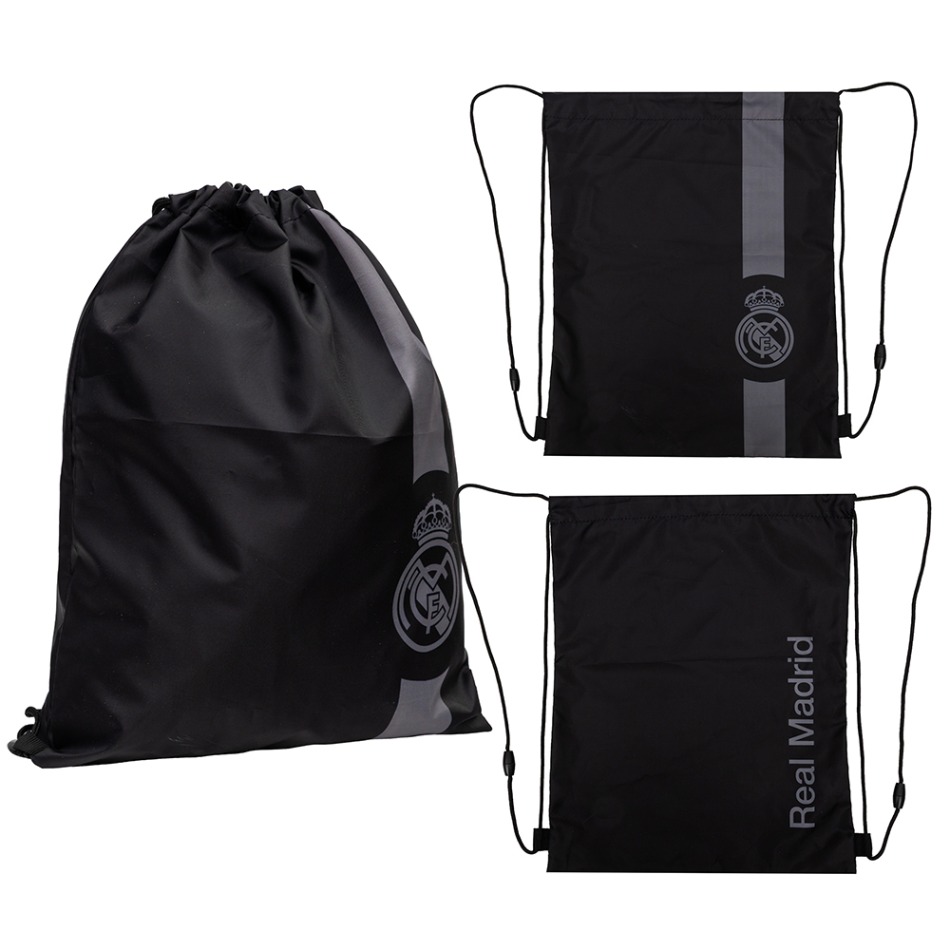 Real Madrid pytlík gym bag black - Real Madrid batohy, tašky, gymsaky