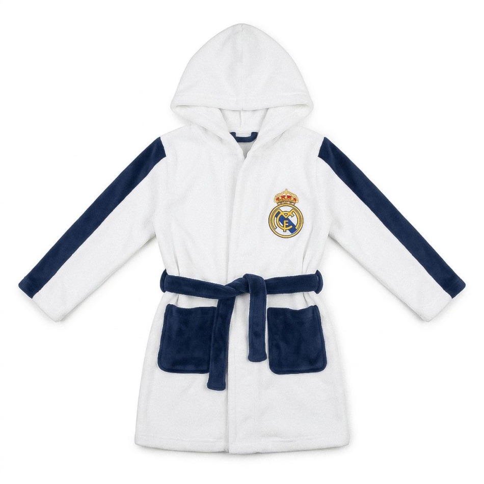 Real Madrid dětský župan white - Real Madrid dětské oblečení