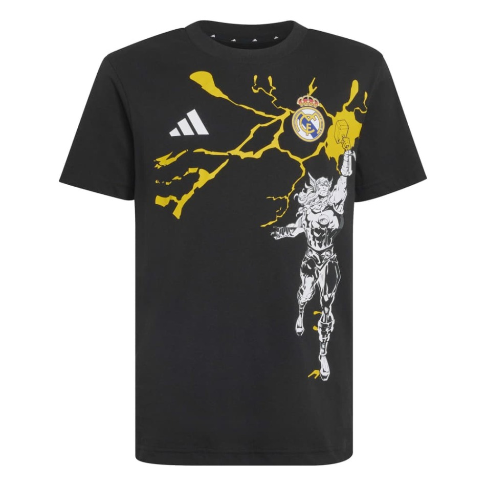Real Madrid dětské tričko Avengers black - Real Madrid dětské oblečení