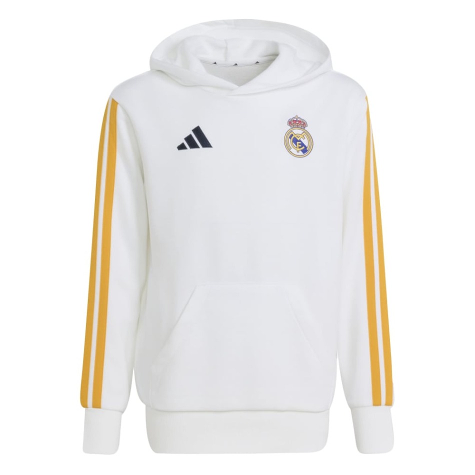 Real Madrid dětská mikina s&nbsp;kapucí Hoody white - Real Madrid dětské oblečení