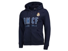 Real Madrid pánská mikina s kapucí zip Since 1902 No2 black