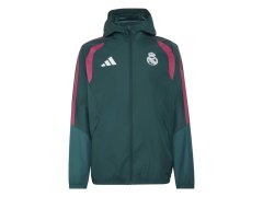 Real Madrid pánská bunda s kapucí Tiro Allweather aurora