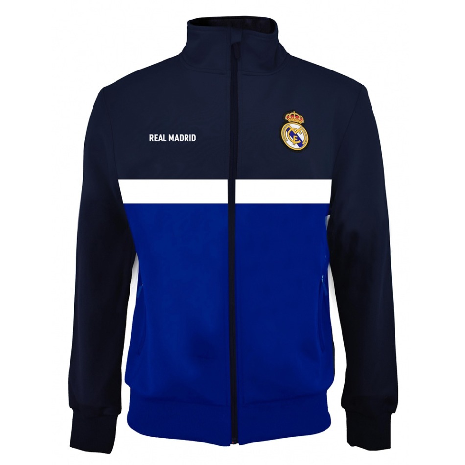 Real Madrid pánská fotbalová bunda Plus azul