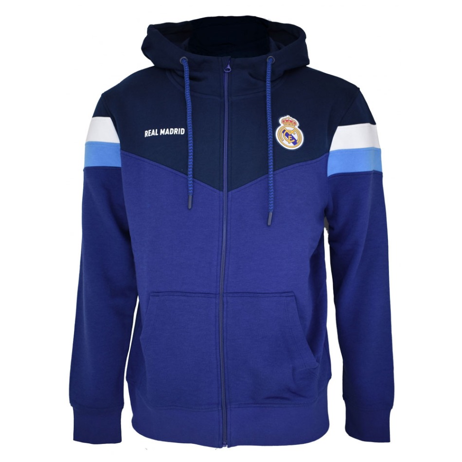 Real Madrid pánská mikina s&nbsp;kapucí No13 Zip navy