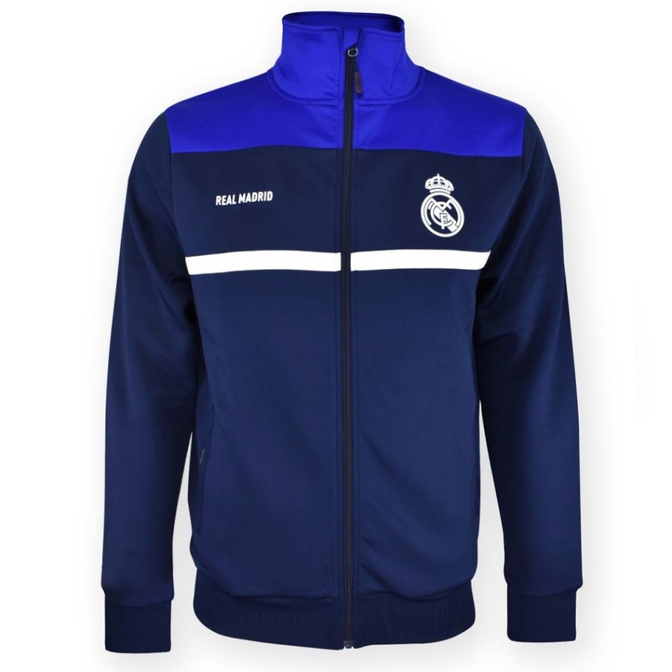 Real Madrid pánská bunda No24 Elegance navy - Real Madrid mikiny, bundy