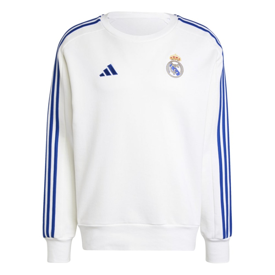 Real Madrid pánská mikina DNA Sweat white - Real Madrid mikiny, bundy