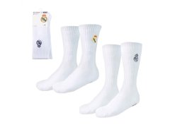 Real Madrid ponožky 2pack Long white