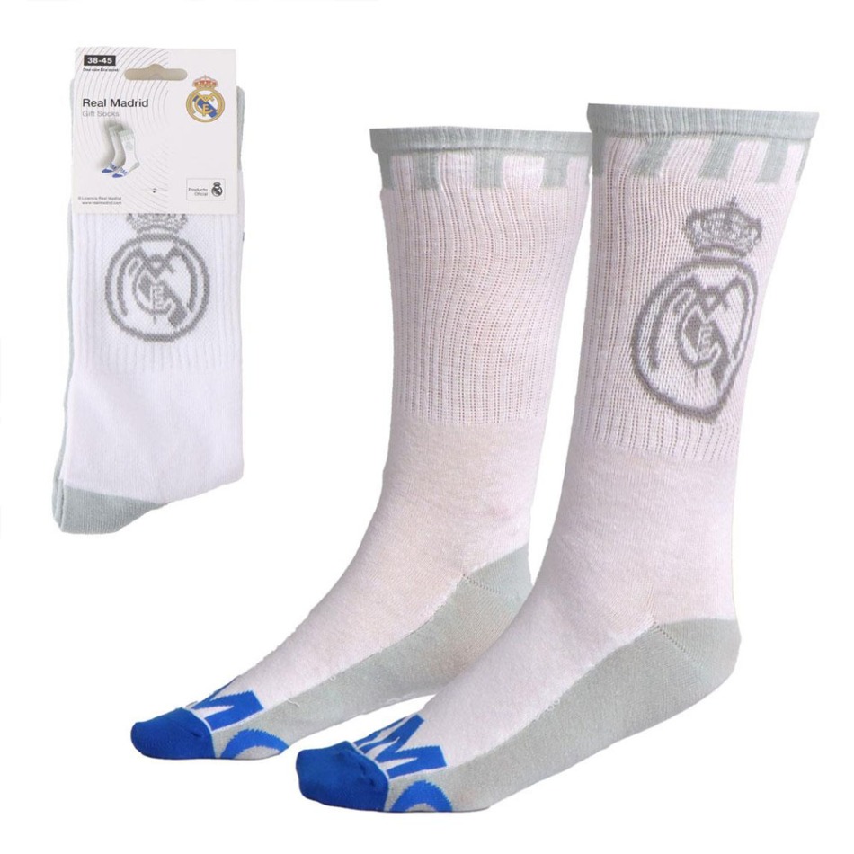 Real Madrid ponožky Crest white - Real Madrid ostatní modní doplňky