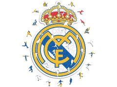 Real Madrid dřevěné puzzle Crest 150 pcs