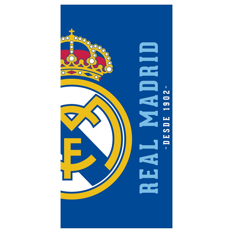Real Madrid osuška Half navy - Real Madrid povlečení, ručníky, deky