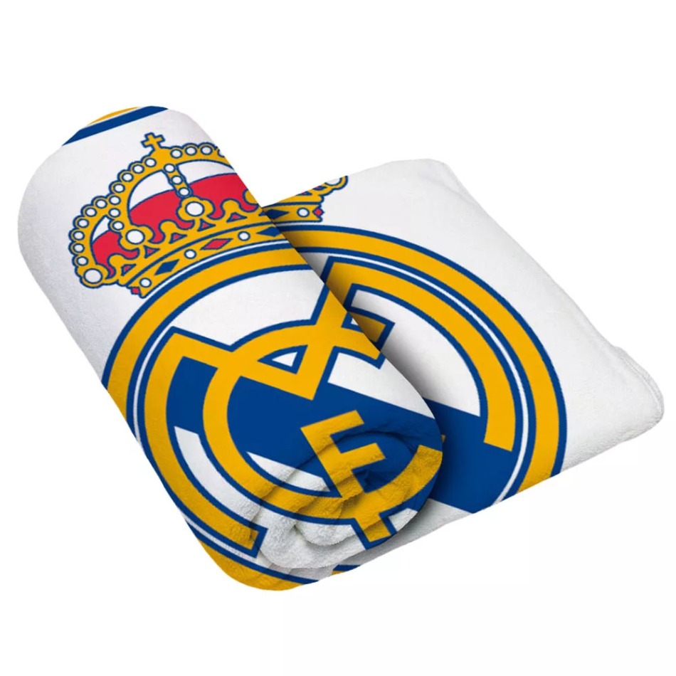 Real Madrid fleecová deka white