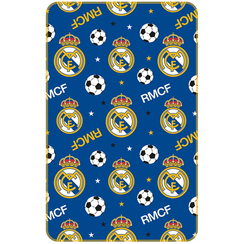 Real Madrid fleecová deka blue - Real Madrid povlečení, ručníky, deky