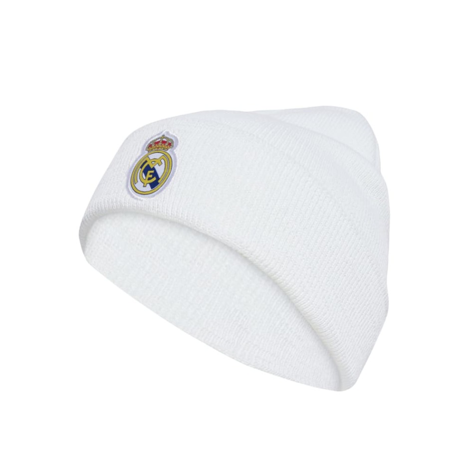 Real Madrid zimní čepice 19 woolie white - Real Madrid šály, čepice, rukavice