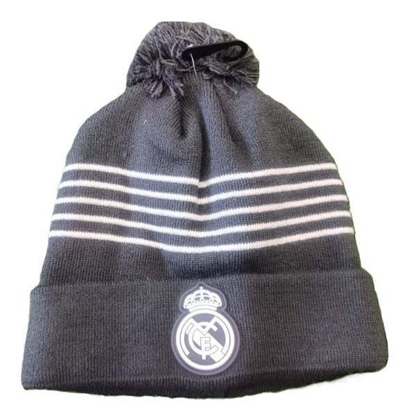 Real Madrid zimní čepice Borla gris - Real Madrid šály, čepice, rukavice