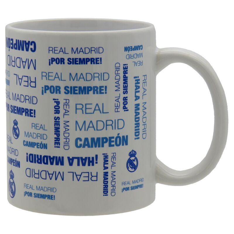 Real Madrid hrníček Text - Real Madrid sklenice, hrníčky, misky