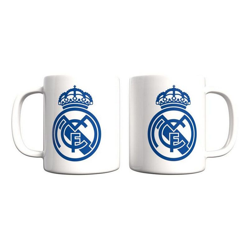 Real Madrid hrníček Escudo white - Real Madrid sklenice, hrníčky, misky