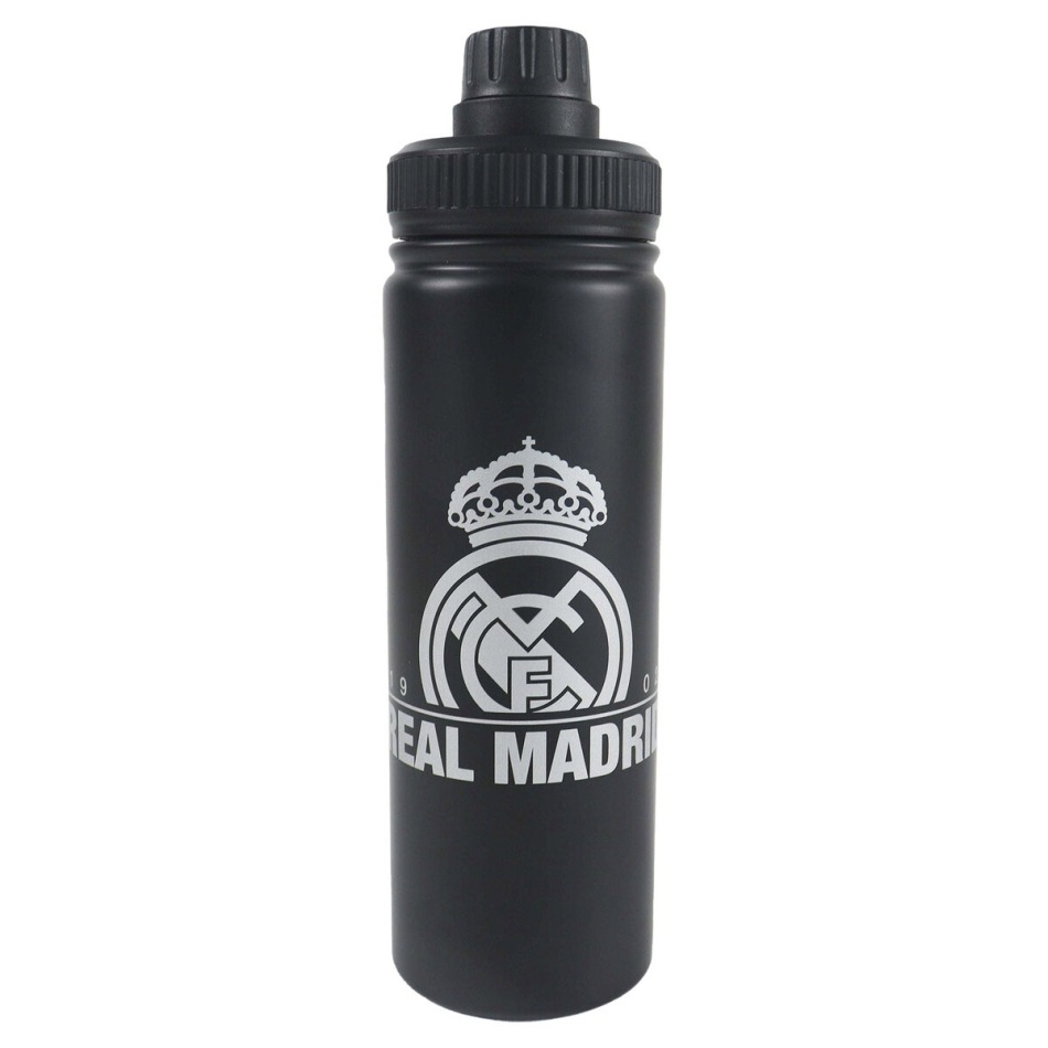 Real Madrid láhev na pití Full black - Real Madrid sklenice, hrníčky, misky