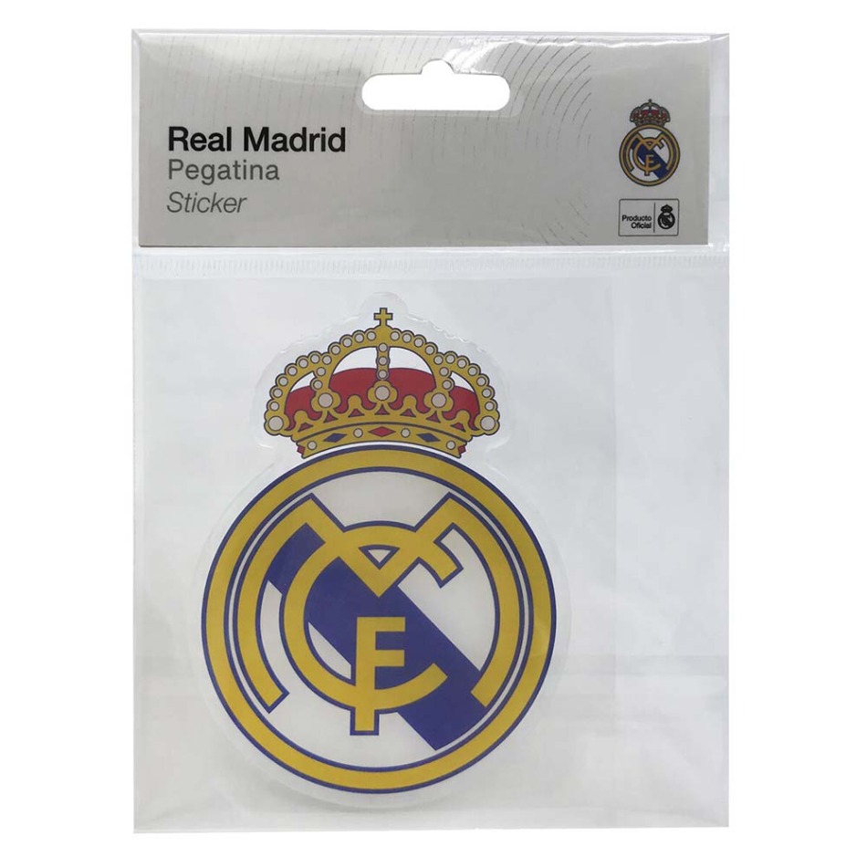 Samolepka se znakem REAL MADRID 10 × 10 cm - Real Madrid školní a&nbsp;kancelářské potřeby