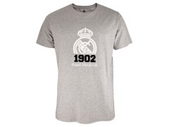 Real Madrid pánské tričko Crest grey